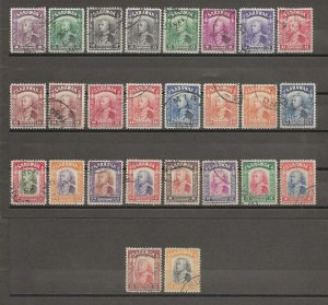 SARAWAK 1934/41 SG 106/25 USED Cat £350