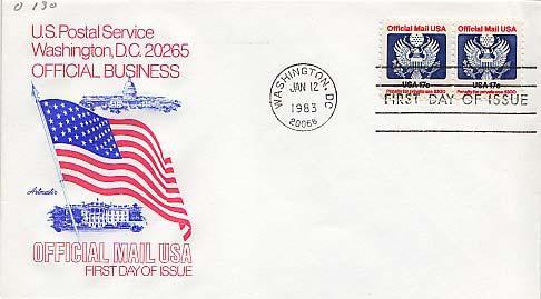 United States, First Day Cover, Officials