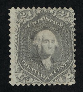 AFFORDABLE GENUINE SCOTT #78 FINE MINT LIKELY REGUMMED 1862 24¢ LILAC WASHINGTON