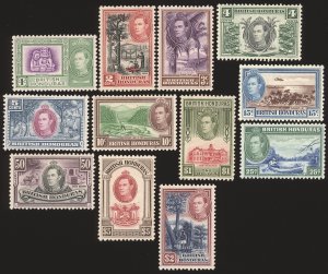 BRITISH HONDURAS Sc 115-26 VF/MNH* - 1938 KGVI Pictorial Set Complete-See Descr