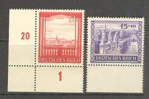 GERMANY REICH Sc# B198 - B199 MNH FVF Set2 Belvedere Gardens