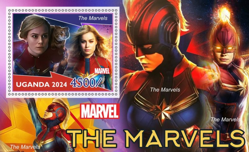 Stamps. Marvel 8 sheet perforated 2024 year