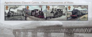 GB, (MS102) 2014 SGMS3578 Mini Sheet, LOCO'S OF WALES, Mint (NH)