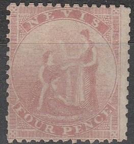 Nevis #6  Unused CV $175.00 (A16727)