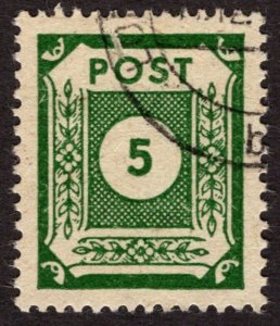 1945, Germany, East Saxony 5pf, Used CTO, XF-Sup-96, Sc 15N17