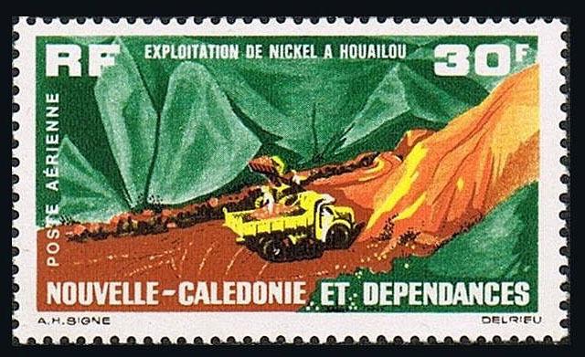 New Caledonia C34, MNH. Nickel Mining, Houailou. Air Post, 1964