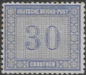 Germany 13 1872  30 gr  fine mint  NH ( regummed )