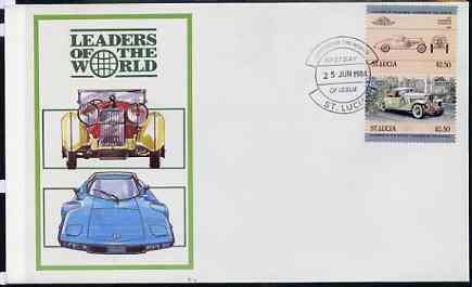 St Lucia 1984 Cars #1 (Leaders of the World) $2.50 Duesen...