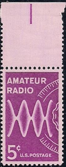 #1260 5 cent Amateur Radio mint OG NH XF