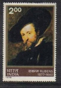 INDIA 1978 PAINTINGS - RUBANS SELF- PORTRAIT 1V MNH