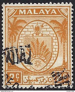 MALAYA NEGRI SEMBILAN 1949 2c Orange SG43 Fine Used