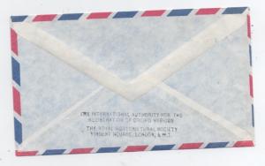 Great Britain Scott# MH22, MH67   used on cover to U.S.A.