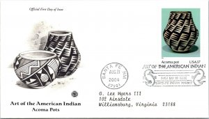 FDC 2004 SC #3873 Acoma Pots - Santa Fe NM - Single - J3173