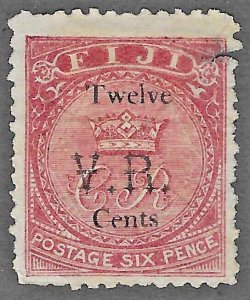 Fiji (1874) - Scott # 26,   MNG      Slightly Damaged   $1,000 Catalog Value