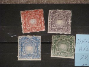 BRITISH EAST AFRICA, SCOTT# 27-30, MINT HINGED