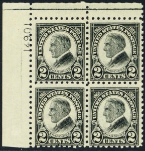 612, Mint NH Scarce Plate Block of Four Stamps Cat $500.00 - Stuart Katz