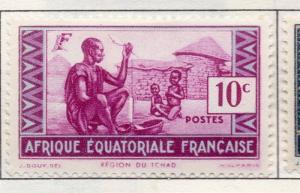 French Equatorial Africa 1937-40 Fine Mint Hinged 10c. Pictorial Issue 140511