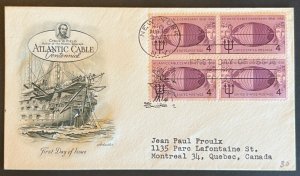 ATLANTIC CABLE CENTENNIAL #1112 AUG 15 1958 NEW YORK FIRST DAY COVER (FDC) BX6