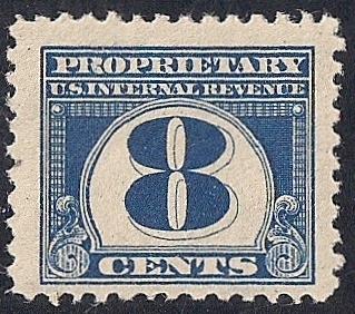 RB70 8 cent Proprietary Stamps Mint OG NH F-VF