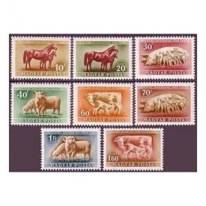 Hungary 929-932,C87-C90,MNH.Michel 1150-1157. Domestic animals 1951.