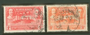 Barbados #203-204  Single