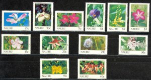 Nauru Sc# 380-392 MH 1991 Flowers