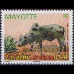 MAYOTTE 2008 - Scott# 241 Zebu Set of 1 NH