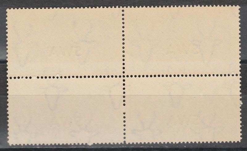 SOUTH WEST AFRICA 1941 WAR 3D MNH ** BLOCK OF 4