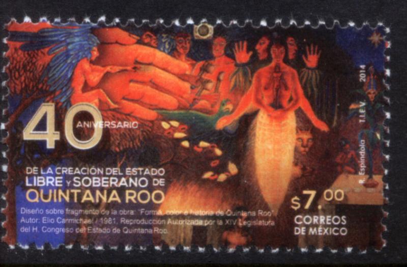 MEXICO 2889, Quintana Roo Statehood, 40th Anniv. MINT, NH. VF.