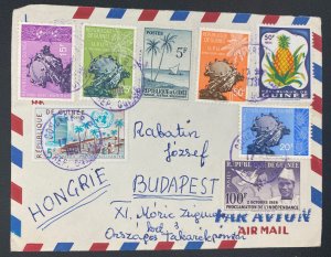 1961 Conakry French Guinea Airmail Cover To Budapest Hungary