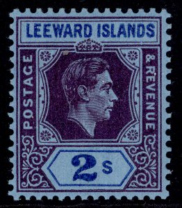 LEEWARD ISLANDS GVI SG111ab, 2s deep purple & blue/blue, NH MINT. Cat £18.