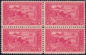 US Scott # 618 Block of 4 VF-XF MNH