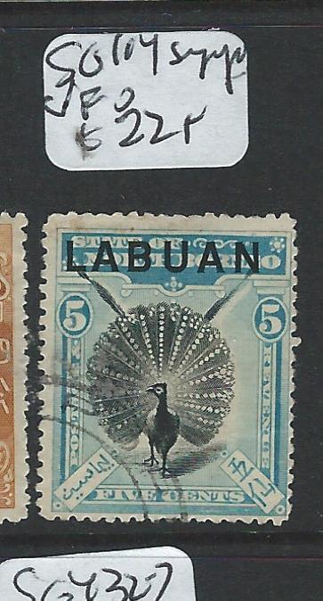 LABUAN  (P2201B) 5C BIRD  SG 114 SINGAPORE CANCEL  VFU