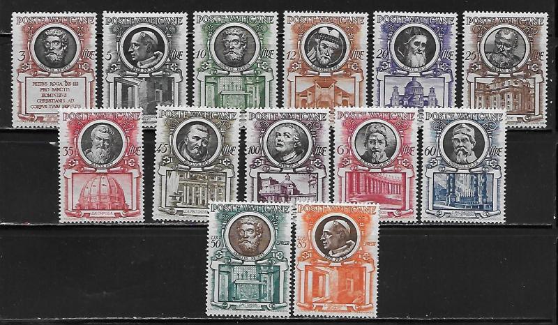 Vatican City 158-68 E13-14 Popes set MNH