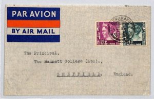 DUTCH EAST INDIES Air Mail Cover Semarang GB Sheffield 1936{samwells}ZT183