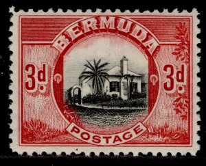 BERMUDA GV SG103, 3d black & scarlet, NH MINT.