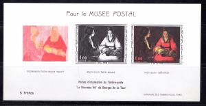 France 1966  Pour le MUSEE POSTAL  Souvenir Sheet, 5 francs