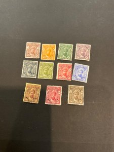Stamps Zanzibar Scott #184-94 hinged