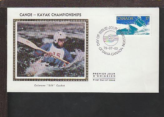 Canada 833 Kayak 1979 Colorano U/A FDC O425