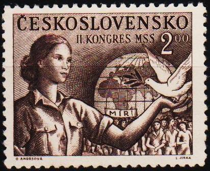 Czechoslovakia. 1950 2k S.G.596 Unmounted Mint