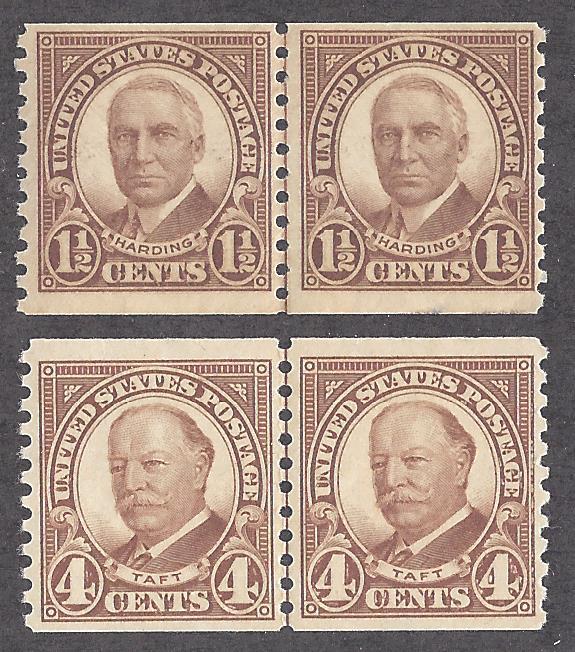 686,687 Mint,OG,NH/LH... Line Pairs... SCV $22.50