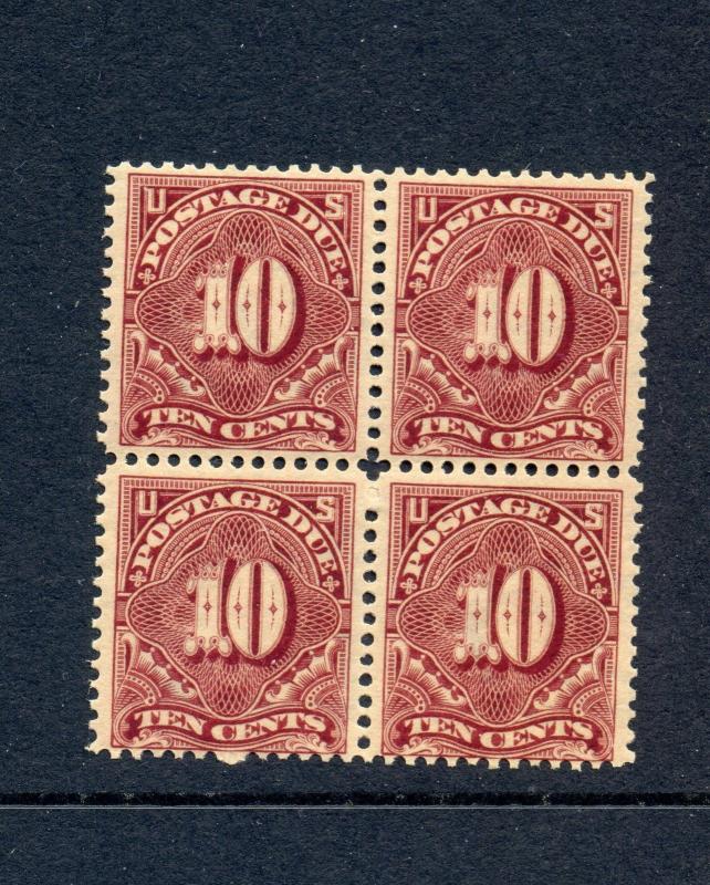 Scott #J42 Postage Due Perf 12 Mint Block of 4 Stamps NH (Stock #J42-10A)