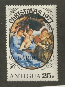 Barbuda 1977 Scott 310 MNH - 25c, Christmas, Religious painting