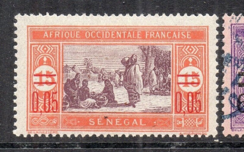 French Senegal 1918 Early Issue Fine Mint Hinged 5c. Surcharged NW-231092