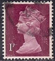 Great Britain #623 1P Queen Elizabeth 2, Stamp used F-VF