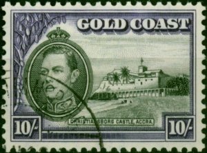 Gold Coast 1940 10s Black & Violet SG132 V.F.U