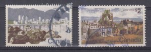 Canada Scott 599-600 Used - 1972 Landscape Definitives