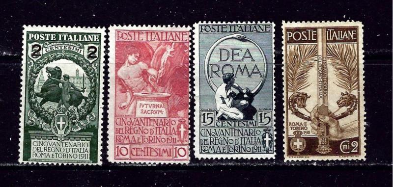 Italy 119-22 MH 1911 set 