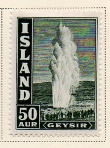 Iceland Sc 208 1938 50 aur geyser stamp mint