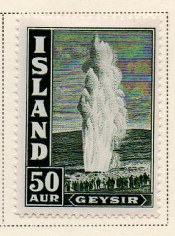 Iceland Sc 208 1938 50 aur geyser stamp mint